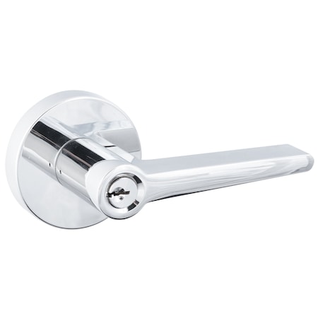 Sure-Loc Hardware Sure-Loc Hardware Basel Round Entry Lever, Polished Chrome BS107-RD 26
